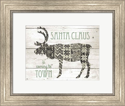 Framed Nordic Holiday IV Neutral Print