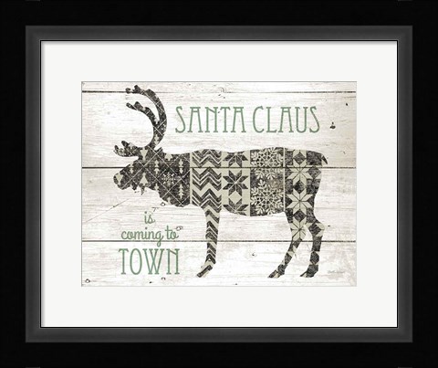 Framed Nordic Holiday IV Neutral Print