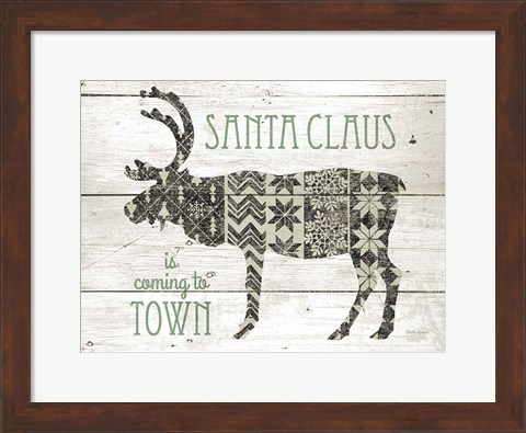 Framed Nordic Holiday IV Neutral Print