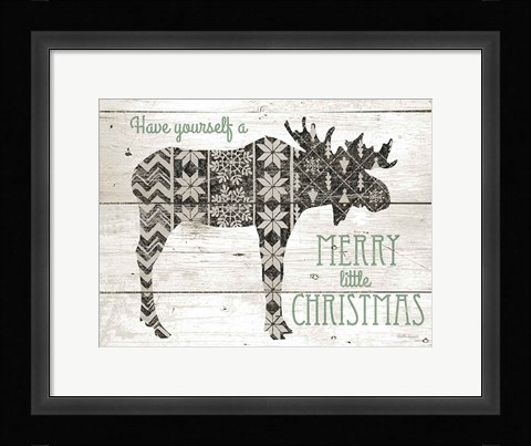 Framed Nordic Holiday I Neutral Print