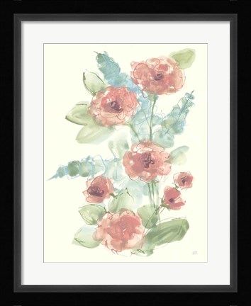 Framed Camellia Bouquet I Print