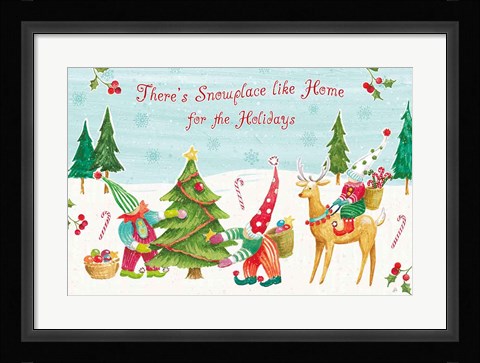 Framed Elf Factory I Print