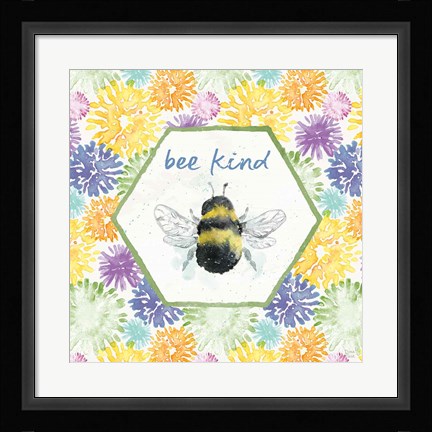 Framed Bee Harmony VII Print