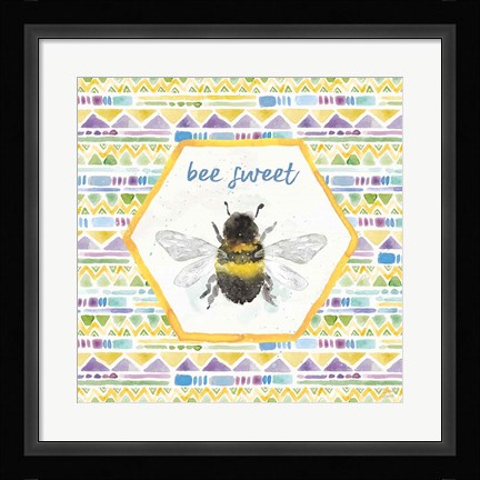 Framed Bee Harmony VI Print