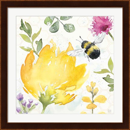 Framed Bee Harmony II Print