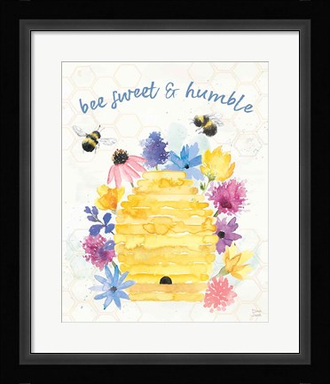 Framed Bee Harmony IV Print
