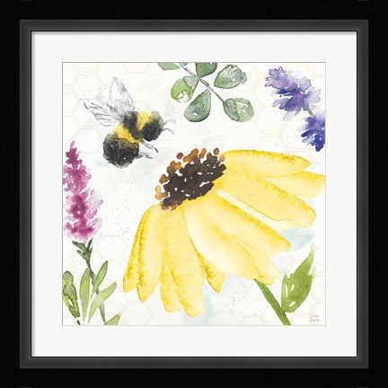 Framed Bee Harmony III Print