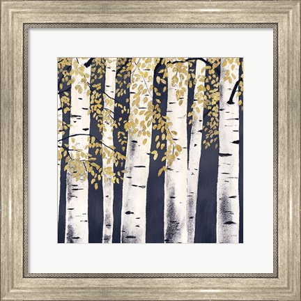 Framed Fresh Forest Indigo III Print