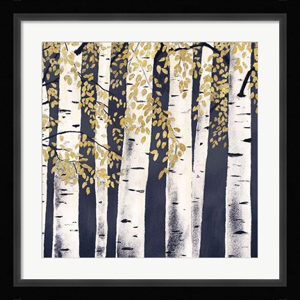Framed Fresh Forest Indigo III Print