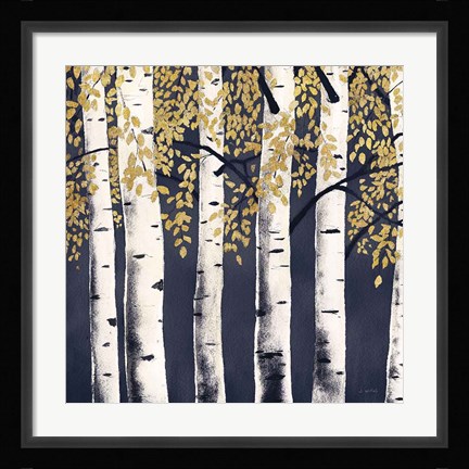 Framed Fresh Forest Indigo II Print