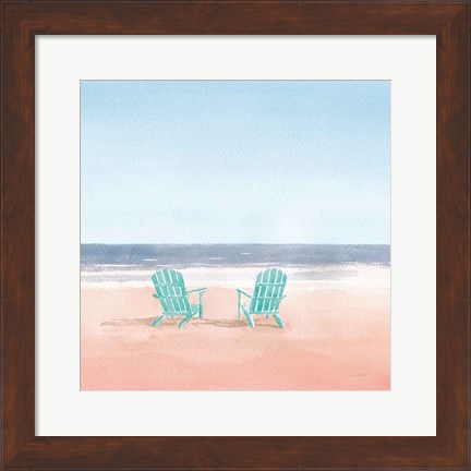 Framed Salento Coast II Coral Cove Print