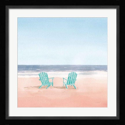 Framed Salento Coast II Coral Cove Print