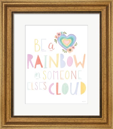 Framed Lets Chase Rainbows II Print