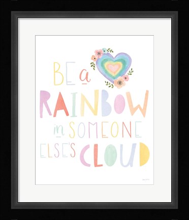 Framed Lets Chase Rainbows II Print