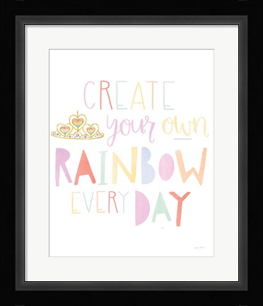 Framed Lets Chase Rainbows III Print