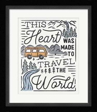 Framed Adventurous VI Print