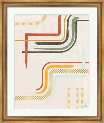 Framed Lingering Lines II Print