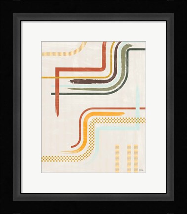 Framed Lingering Lines II Print
