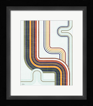 Framed Retro Subway II Print
