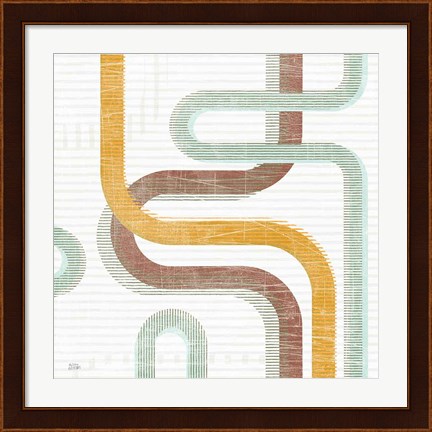 Framed Subway Lines I Print