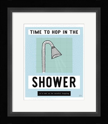 Framed Shower Hopping Print