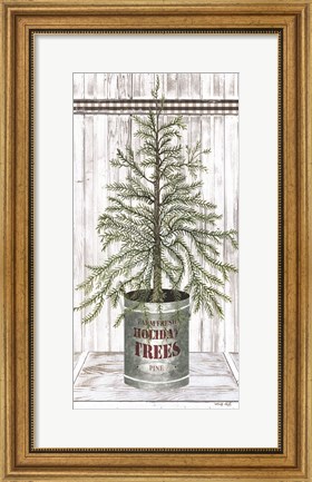 Framed Galvanized Pot Pine Print