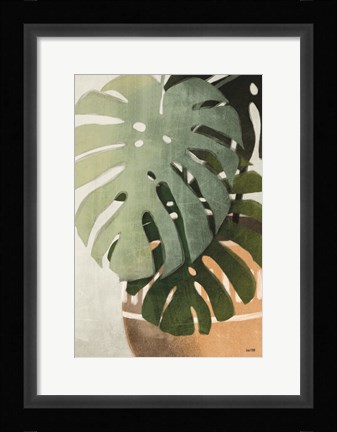 Framed Monstera Leaves Print