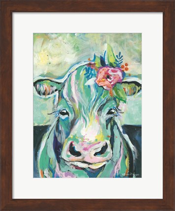 Framed Sweet Cow Print