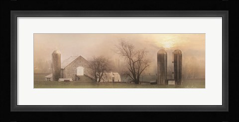 Framed Old Stone Barn Print