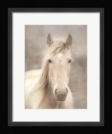 Framed White Beauty I Print