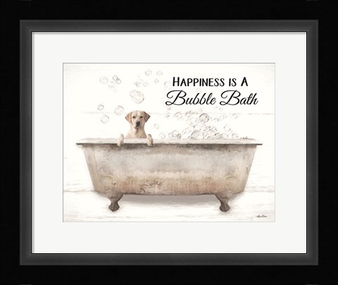 Framed Bubble Bath Print