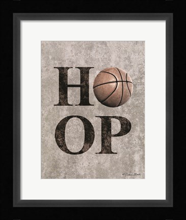 Framed Basketball HOOP Print