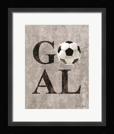 Framed Soccer GOAL Print