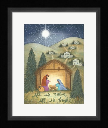 Framed All is Calm Print