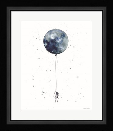 Framed Moon Balloon Print