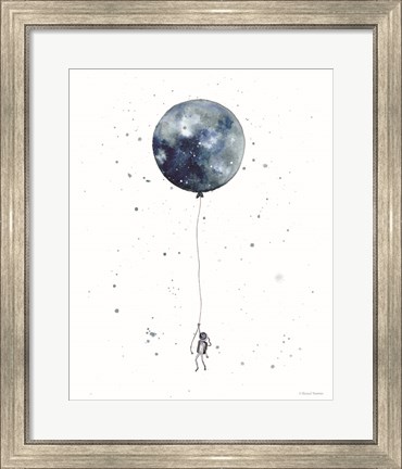 Framed Moon Balloon Print