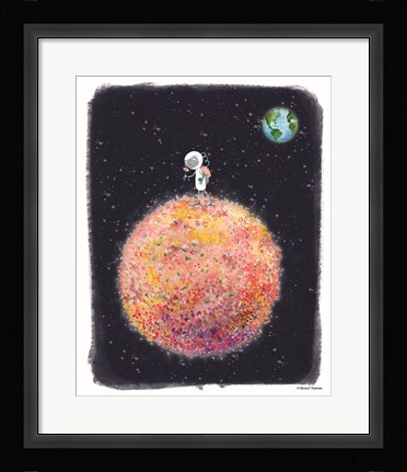 Framed Stop and Smell the Moon Print