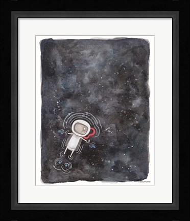 Framed Swim in Space Print