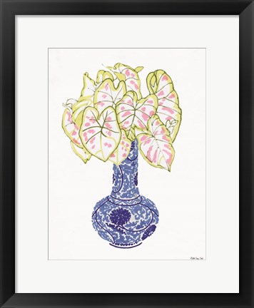 Framed Blue and White Vase 3 Print