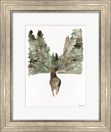Framed Reindeer 2 Print