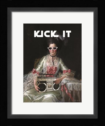 Framed Kick It Print