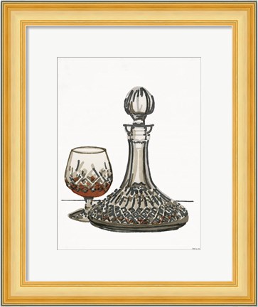 Framed Vintage Decanter 1 Print