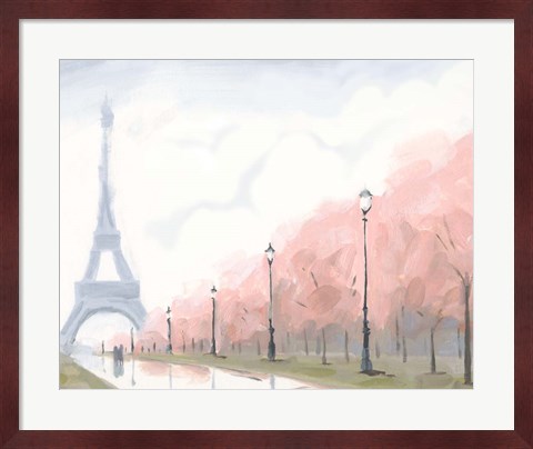 Framed Paris au Printemps II Print