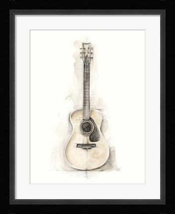 Framed Ethan's Guitar I Print