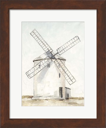 Framed European Windmill I Print