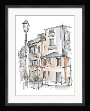 Framed Watercolor Travel Sketchbook III Print