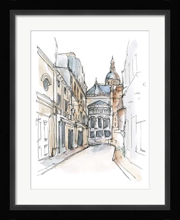 Framed Watercolor Travel Sketchbook IV Print