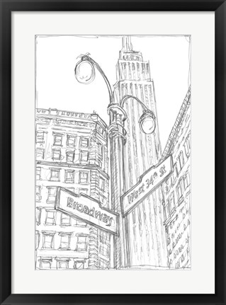 Framed NY Intersection II Print
