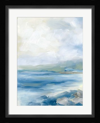 Framed Rocky Shoreline Print