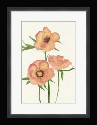 Framed Petite Fleur IV Print